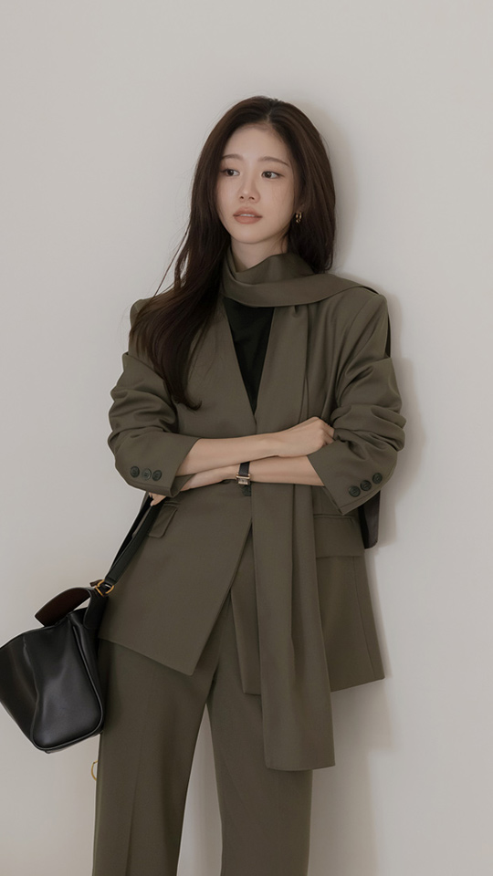 오드 스웨이드 롱 트렌치 코트(+벨트)