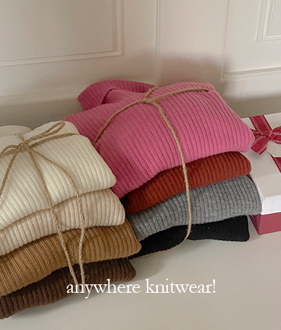 언제 어디에나 입기 좋은 니트