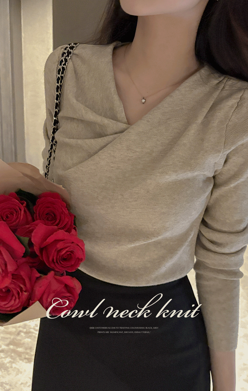 센느 여리 카울넥 소프트 니트