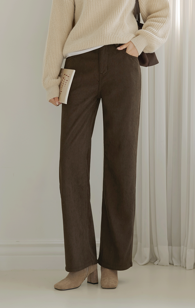  [기획특가] 코듀로이 HOT 기모 일자핏 팬츠